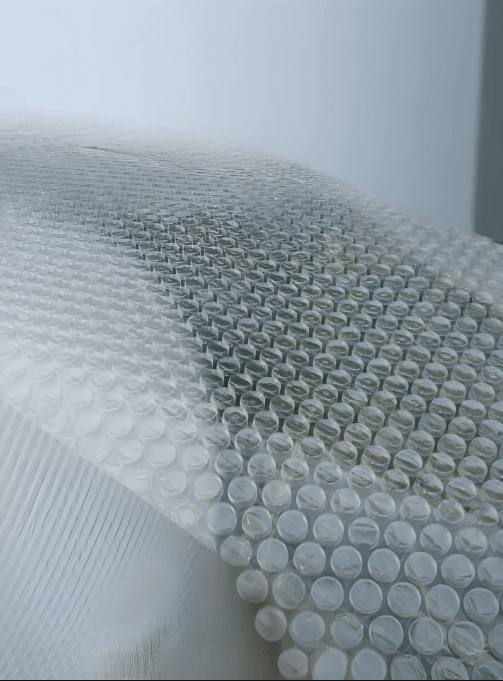 气泡膜卷材特写